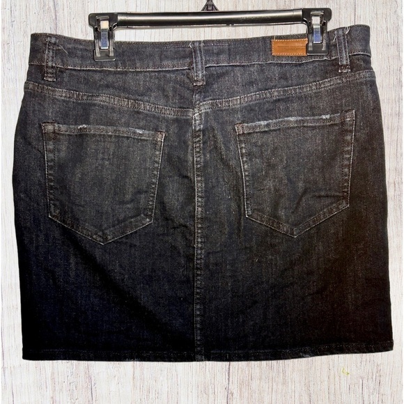 H&M LOGG Black Denim Coastal Cowgirl Style Mini Skirt Label of Graded Goods‎ - Picture 2 of 4